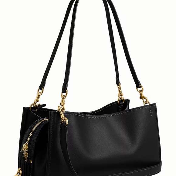 Coach Rogue 34 Elegant Black Shoulder Bag - Picture 4 of 4